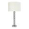 28.7&#x22; Faceted Metal Column Table Lamp